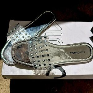Blingy Silver sandals